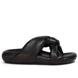 Marni twist buble sandals black leather 38/8 women